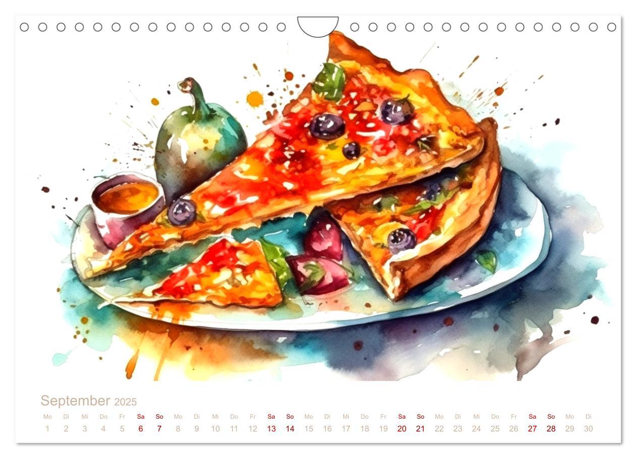 Bild: 9783435014989 | FAST FOOD AQUARELLE (Wandkalender 2025 DIN A4 quer), CALVENDO...