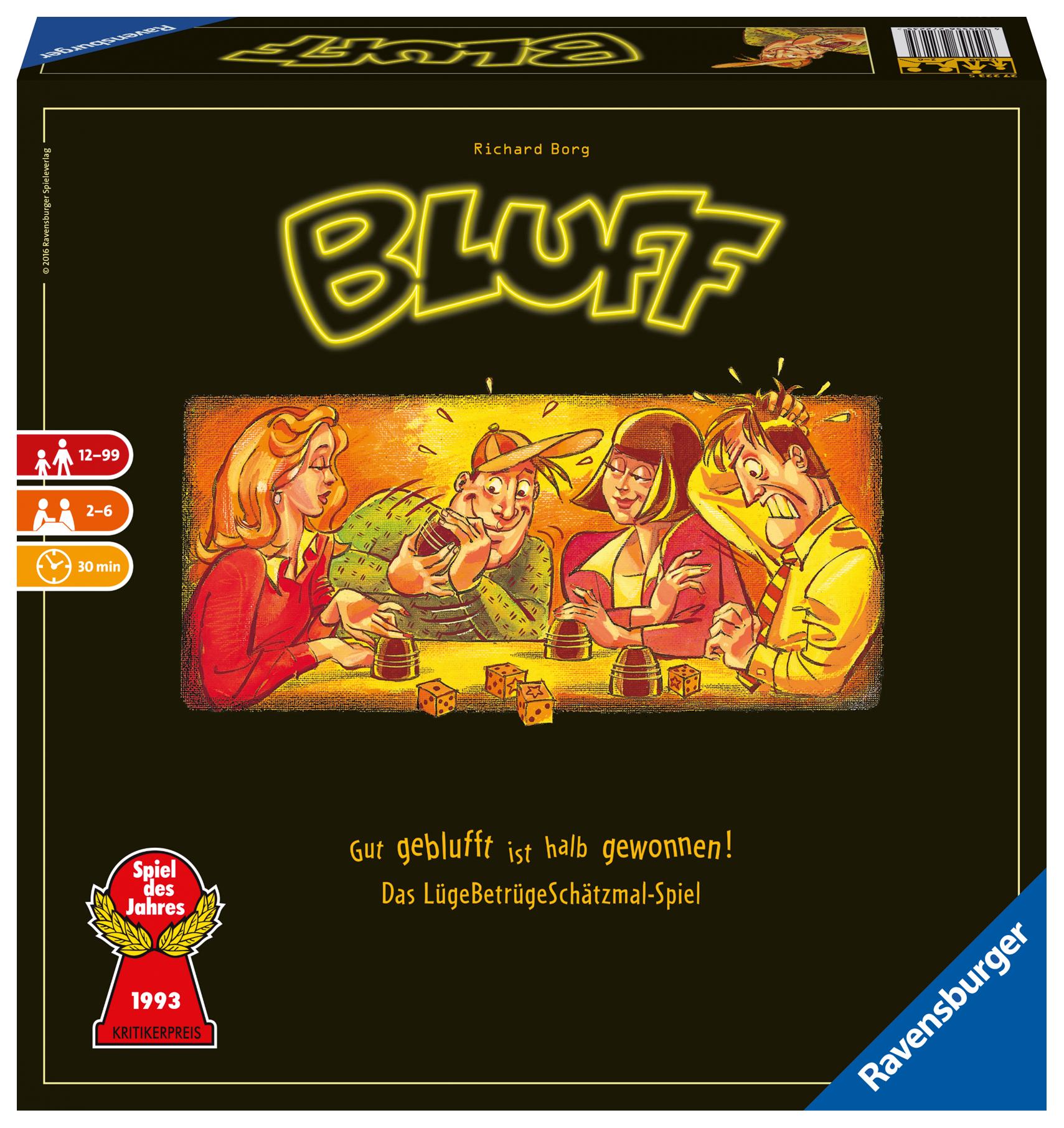 Cover: 4005556272235 | Bluff | Gut geblufft ist halb gewonnen! Das LügeBetrügeSchätzmal-Spiel