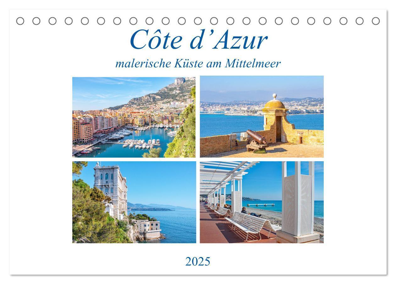 Cover: 9783435122004 | Côte d¿Azur - malerische Küste am Mittelmeer (Tischkalender 2025...