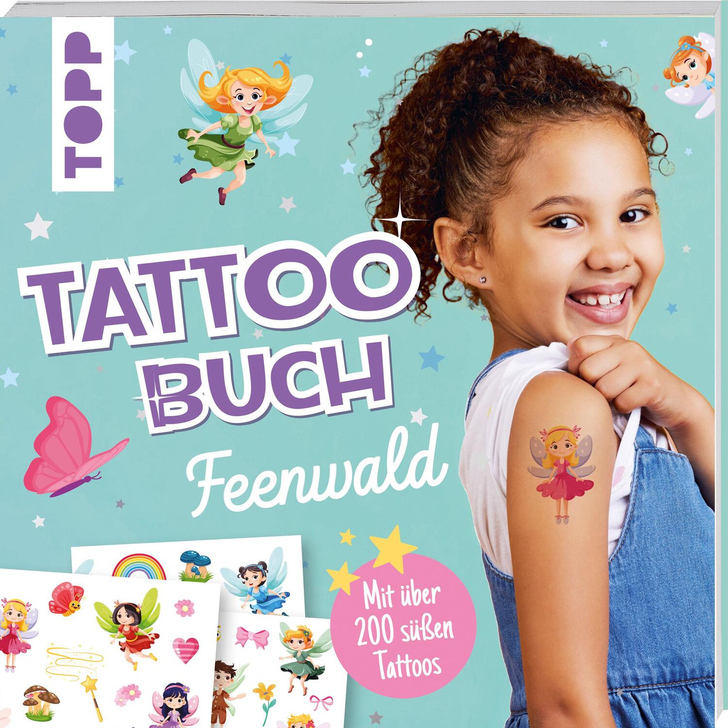 Cover: 9783735891839 | Tattoobuch Feenwald | Mit über 200 süßen Tattoos | Frechverlag | Buch