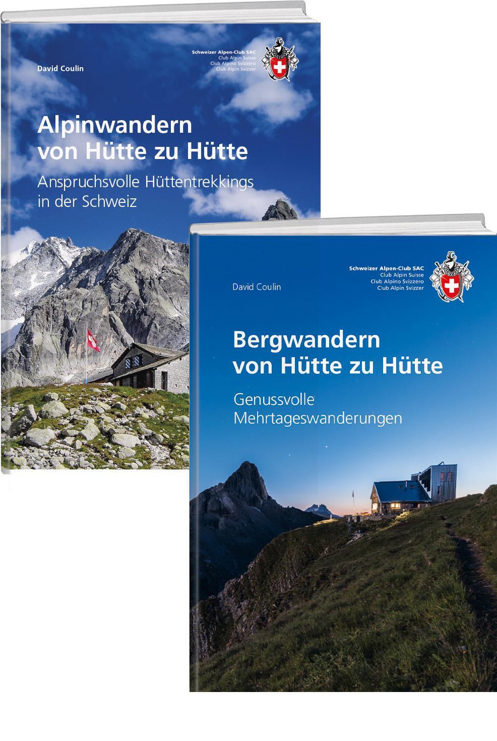 Cover: 9783859024977 | Kombipaket Bergwandern und Alpinwandern von Hütte zu Hütte | Coulin