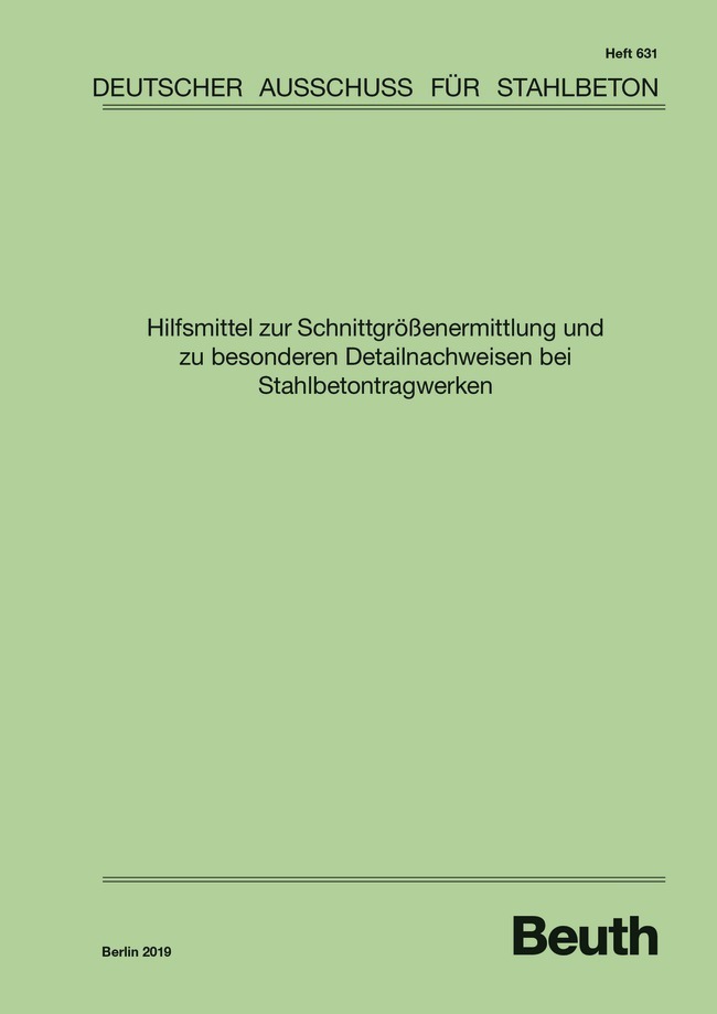 Cover: 9783410657958 | Hilfsmittel zur Schnittgrößenermittlung und zu besonderen...