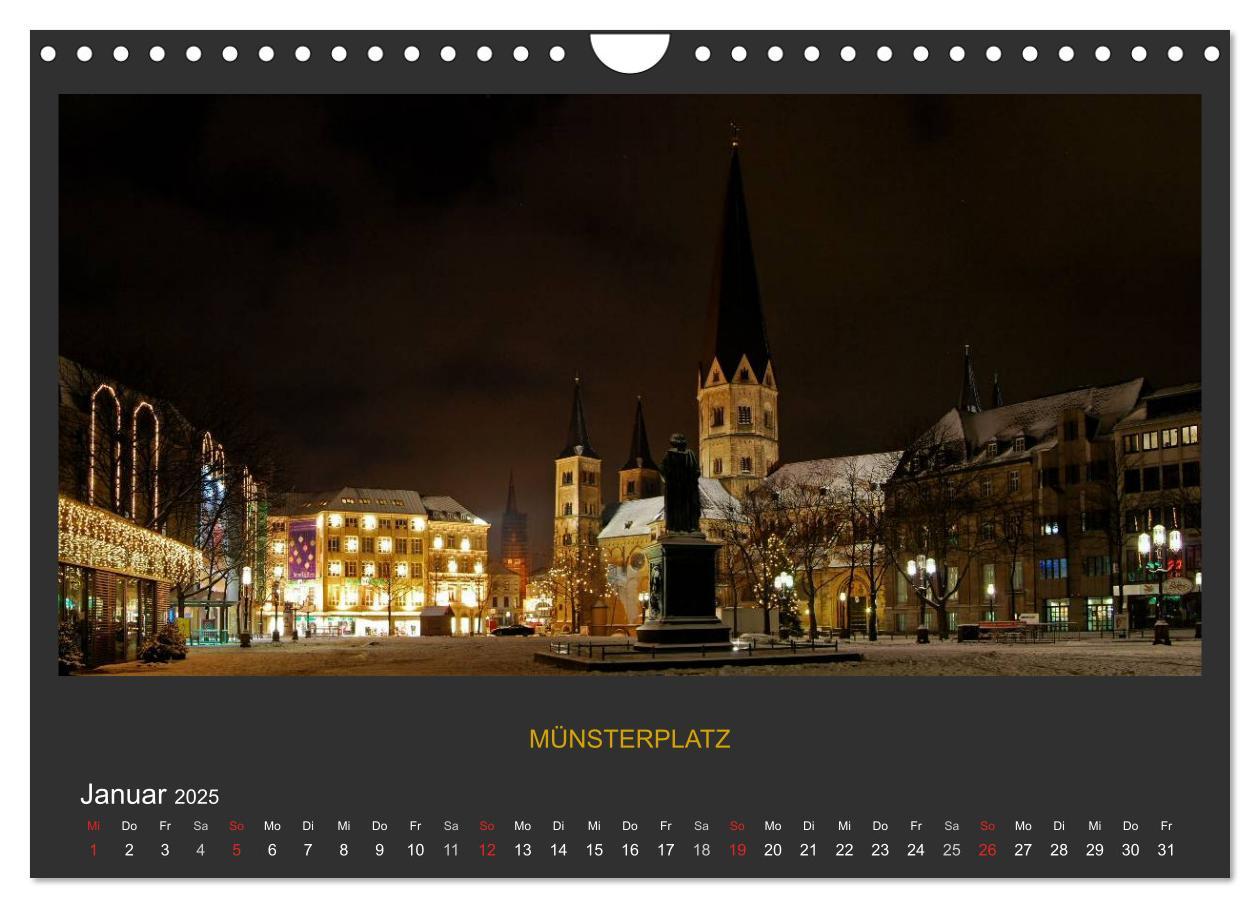 Bild: 9783435830022 | BONNER NACHTFARBEN (Wandkalender 2025 DIN A4 quer), CALVENDO...