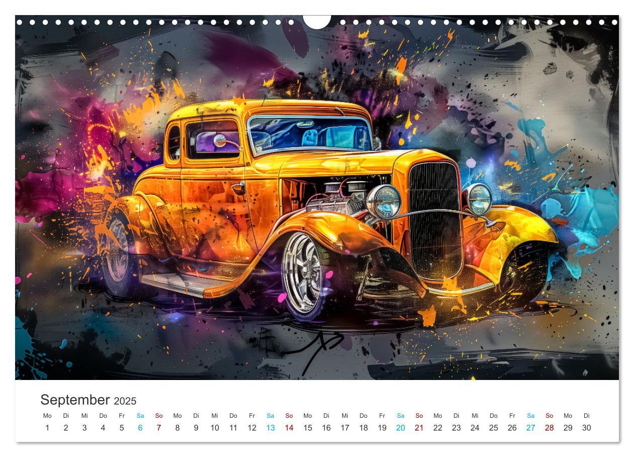 Bild: 9783383806995 | Hot Road - Oldtimer durch eine KI im neuen Gewand (Wandkalender...