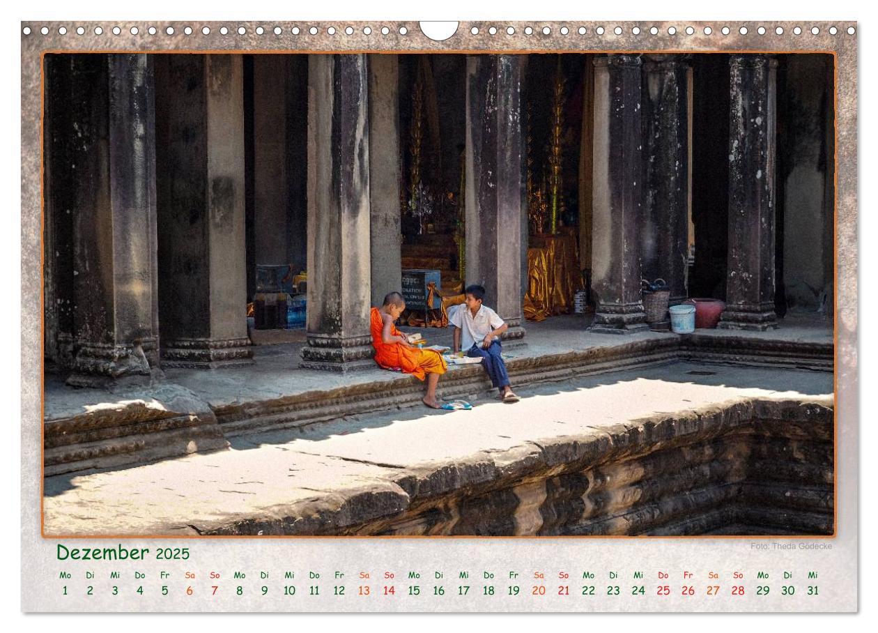 Bild: 9783435471485 | Kambodscha, Angkor Thom, Angkor Wat und Bayon (Wandkalender 2025...