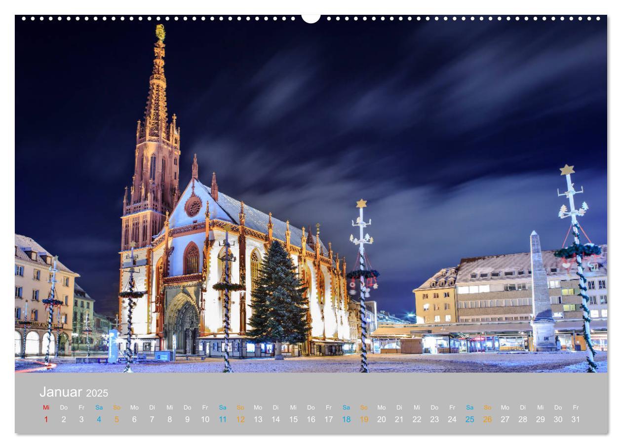 Bild: 9783435223855 | Würzburg - Stadt der Kirchen (hochwertiger Premium Wandkalender...