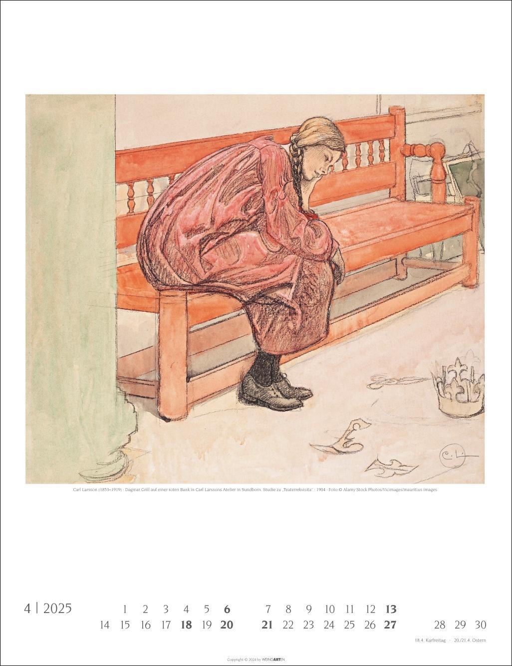 Bild: 9783839901137 | Carl Larsson Kalender 2025 | Kalender | Spiralbindung | 14 S. | 2025