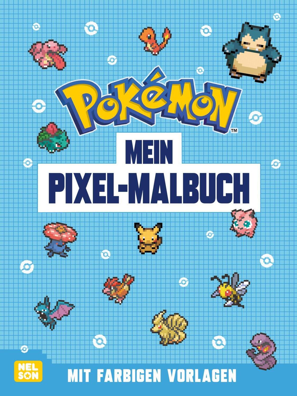 Cover: 9783845126296 | Pokémon Activity-Buch: Mein Pixel-Malbuch | Mit farbigen Vorlagen