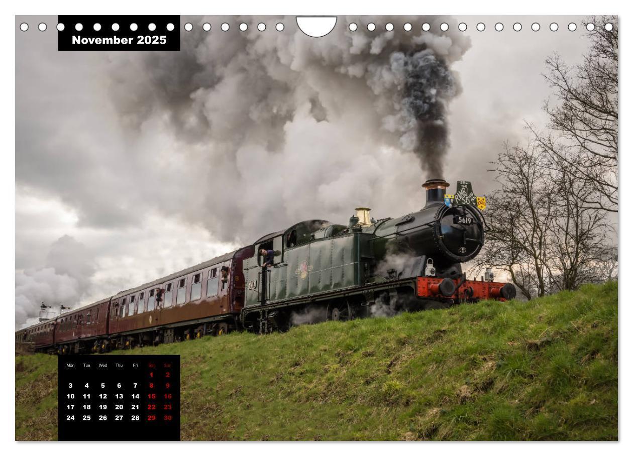 Bild: 9781325977055 | Assorted photographs of STEAM LOCOMOTIVES (Wall Calendar 2025 DIN...