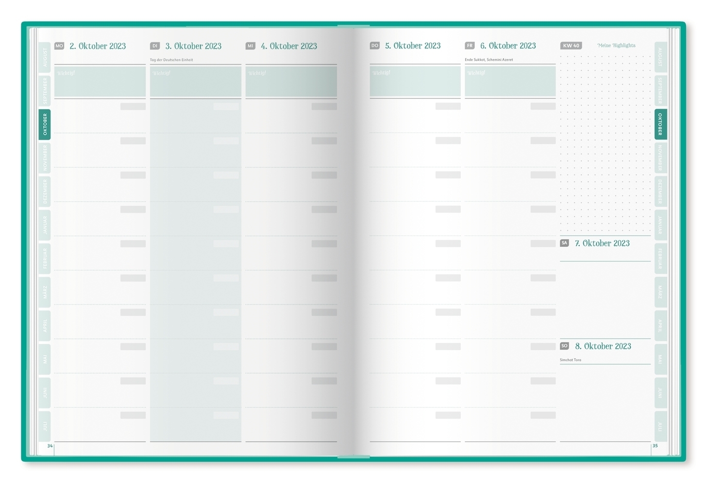 Bild: 9783834662200 | Mein Lehrerplaner - A4+ - Hardcover - Lehrerkalender für das...