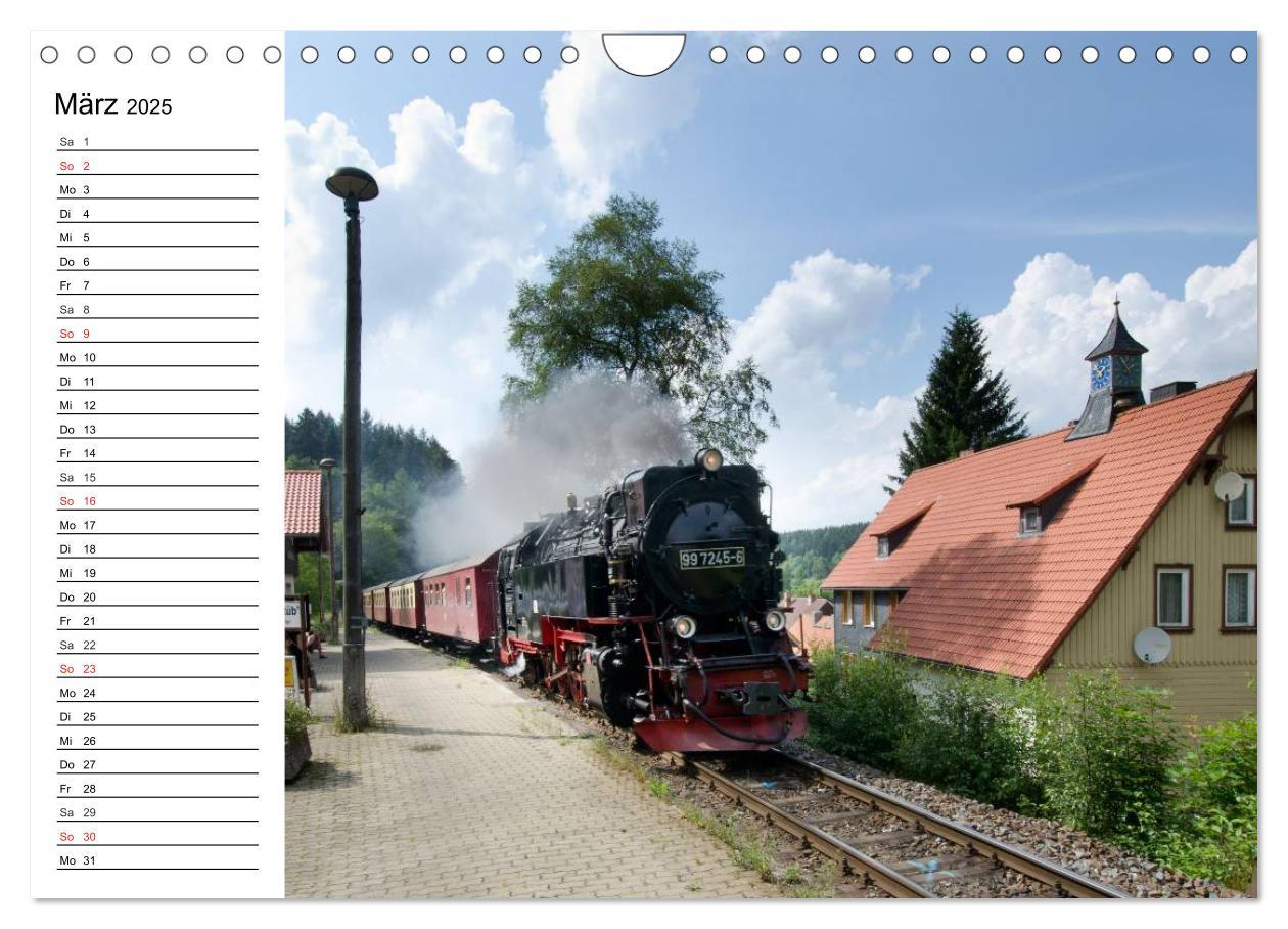 Bild: 9783435217908 | Schmalspurbahnen im Harz (Wandkalender 2025 DIN A4 quer), CALVENDO...