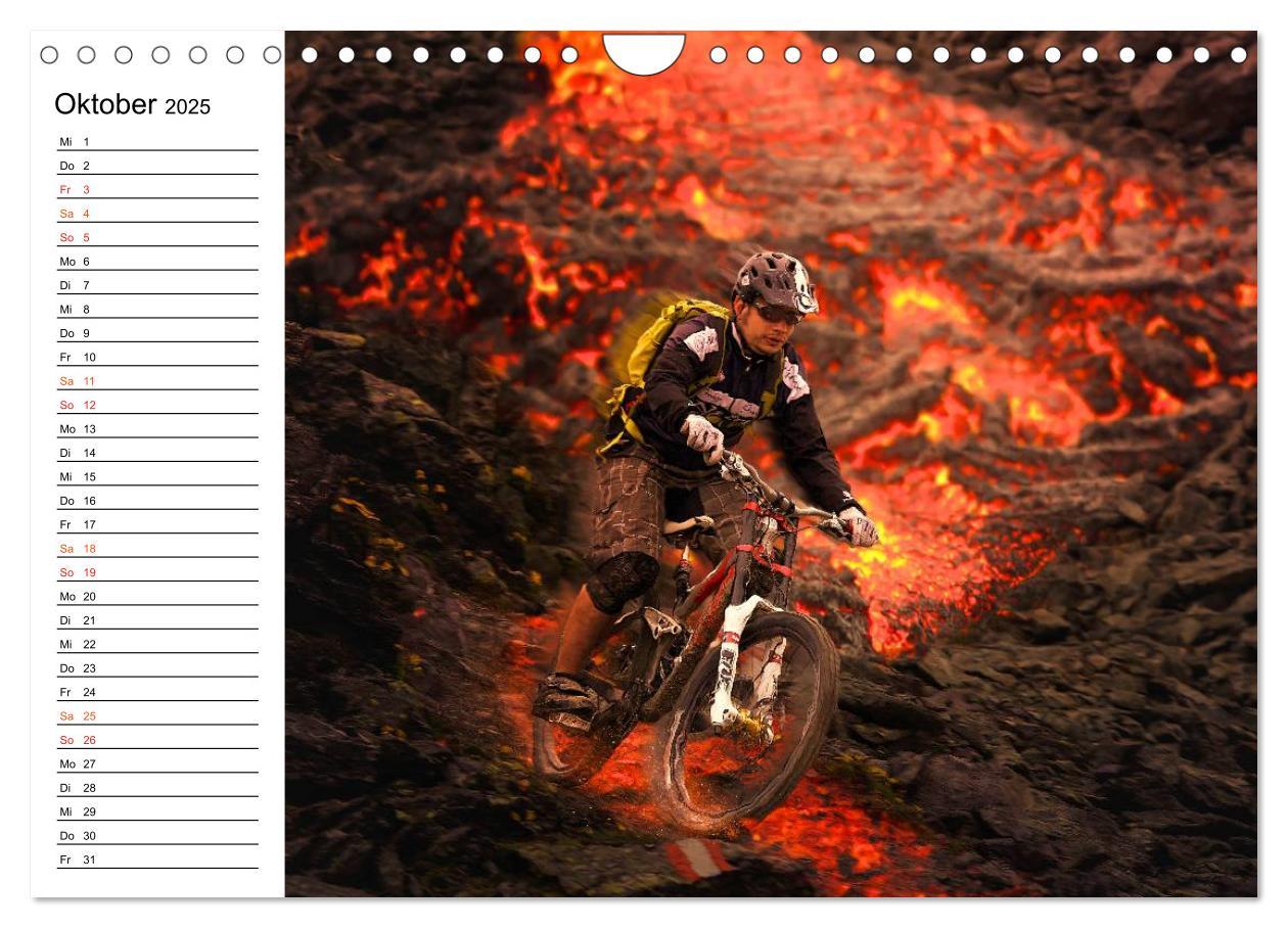 Bild: 9783435488247 | Mountainbike Trails (Wandkalender 2025 DIN A4 quer), CALVENDO...