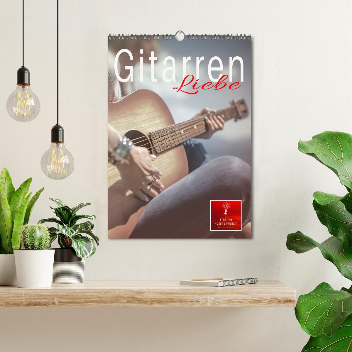 Bild: 9783435910717 | Gitarren Liebe (Wandkalender 2025 DIN A3 hoch), CALVENDO...