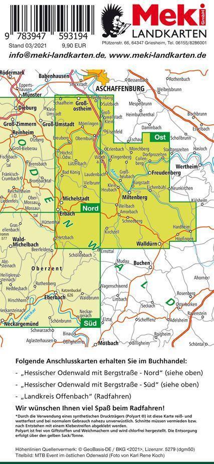 Bild: 9783947593194 | Radfahren, Bayerischer Odenwald / Hessischer Odenwald-Ost und...