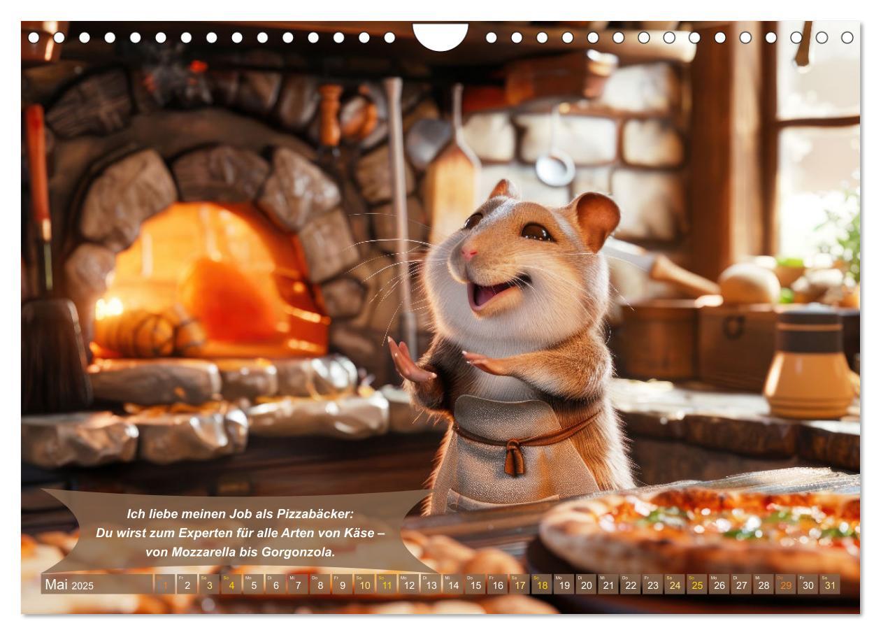 Bild: 9783457174210 | Tierisch lustige Pizzabäcker (Wandkalender 2025 DIN A4 quer),...