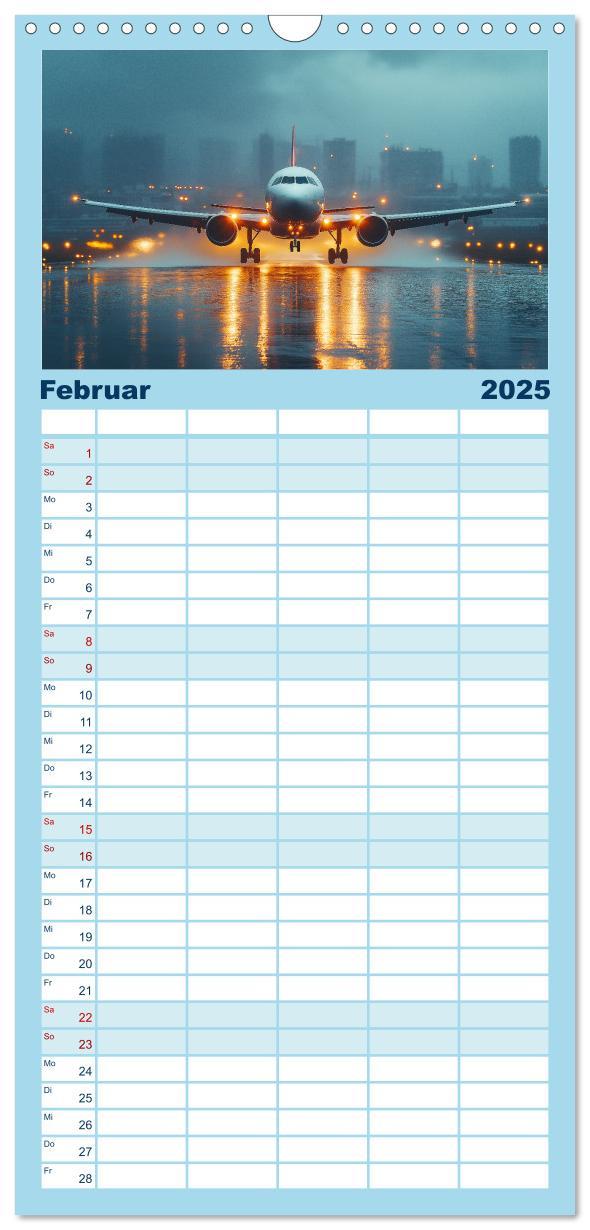 Bild: 9783457229071 | Familienplaner 2025 - Flugzeugkalender - Die schönsten...