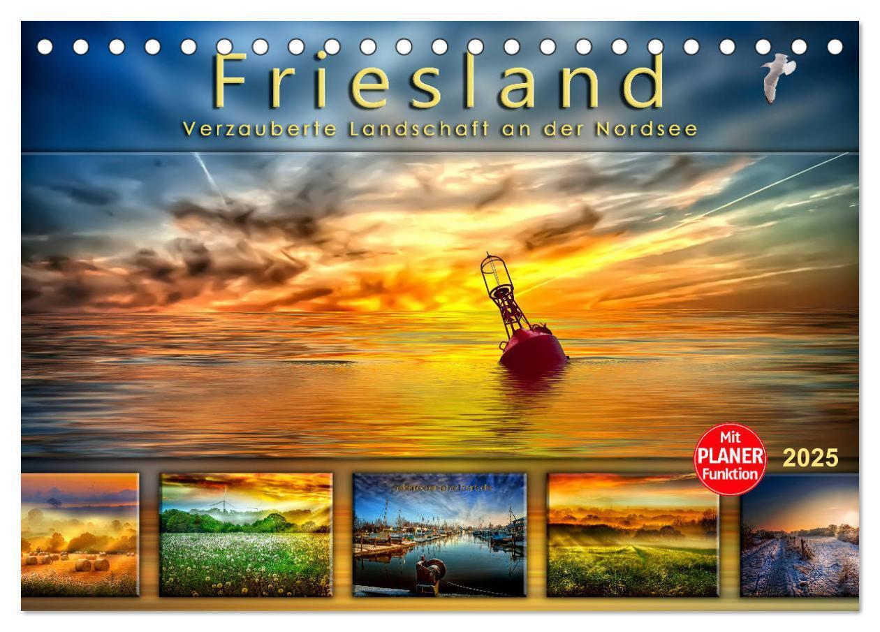 Cover: 9783435790838 | Friesland, verzauberte Landschaft an der Nordsee (Tischkalender...