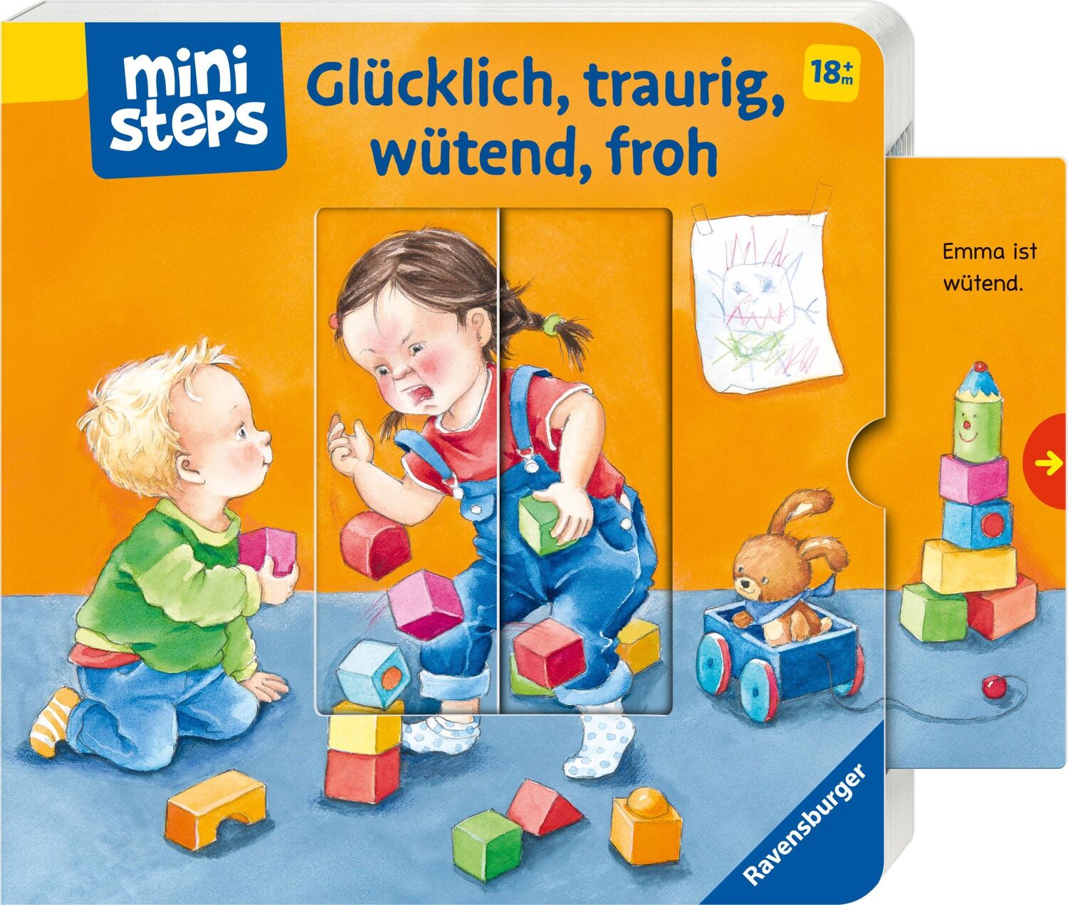 Bild: 9783473397334 | ministeps: Glücklich, traurig, wütend, froh | Ab 18 Monaten | Grimm