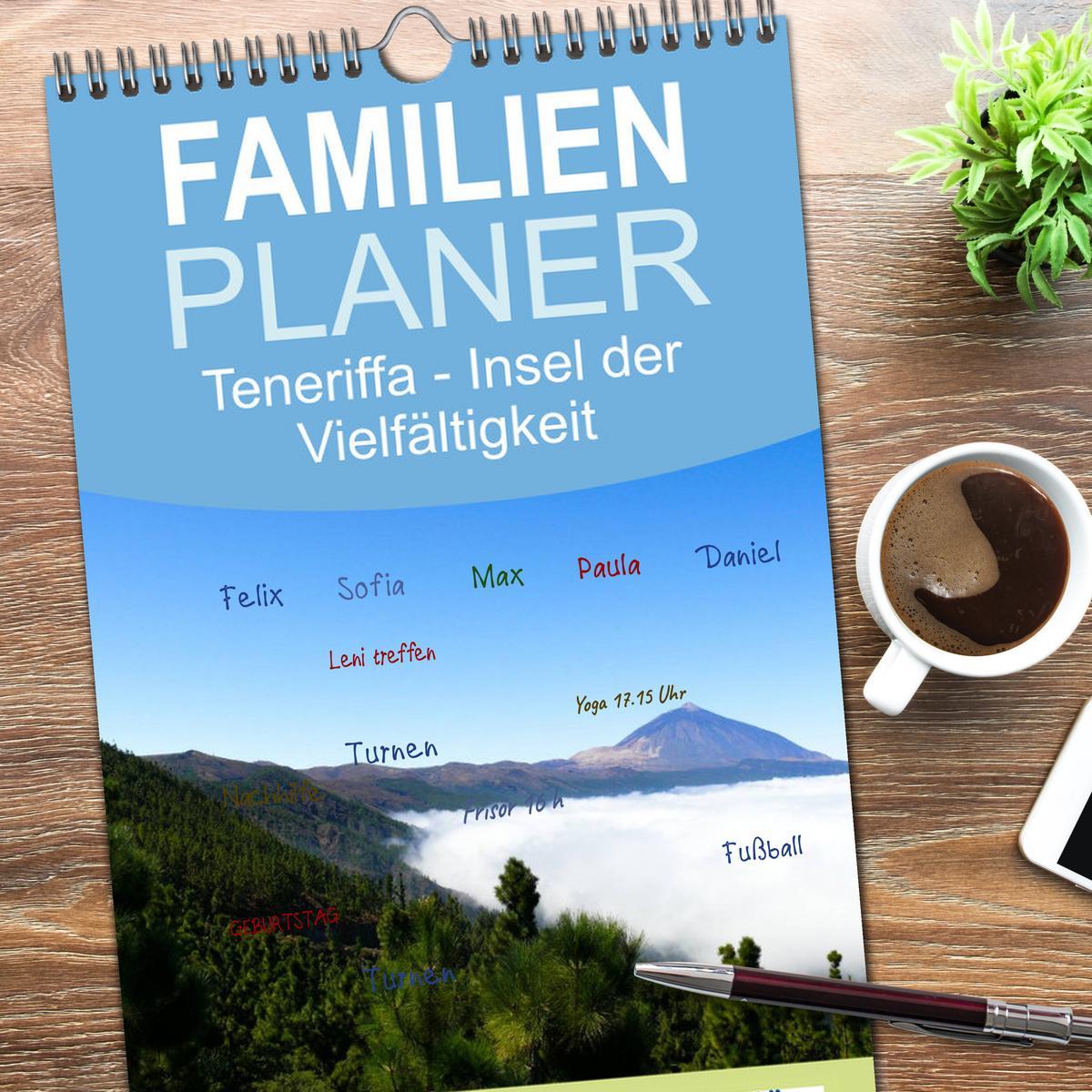 Bild: 9783457110638 | Familienplaner 2025 - Teneriffa - Insel der Vielfältigkeit mit 5...