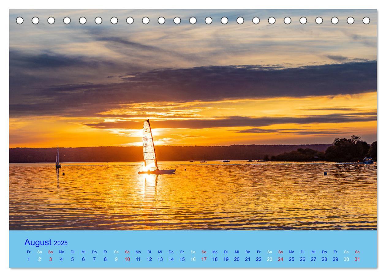 Bild: 9783435033904 | Ammersee-Ansichten (Tischkalender 2025 DIN A5 quer), CALVENDO...