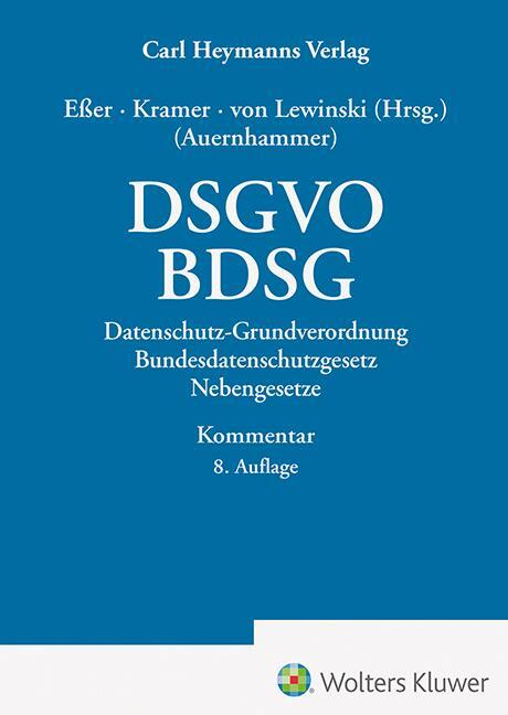 Cover: 9783452300300 | Auernhammer, DSGVO / BDSG - Kommentar | Datenschutz-Grundverordnung