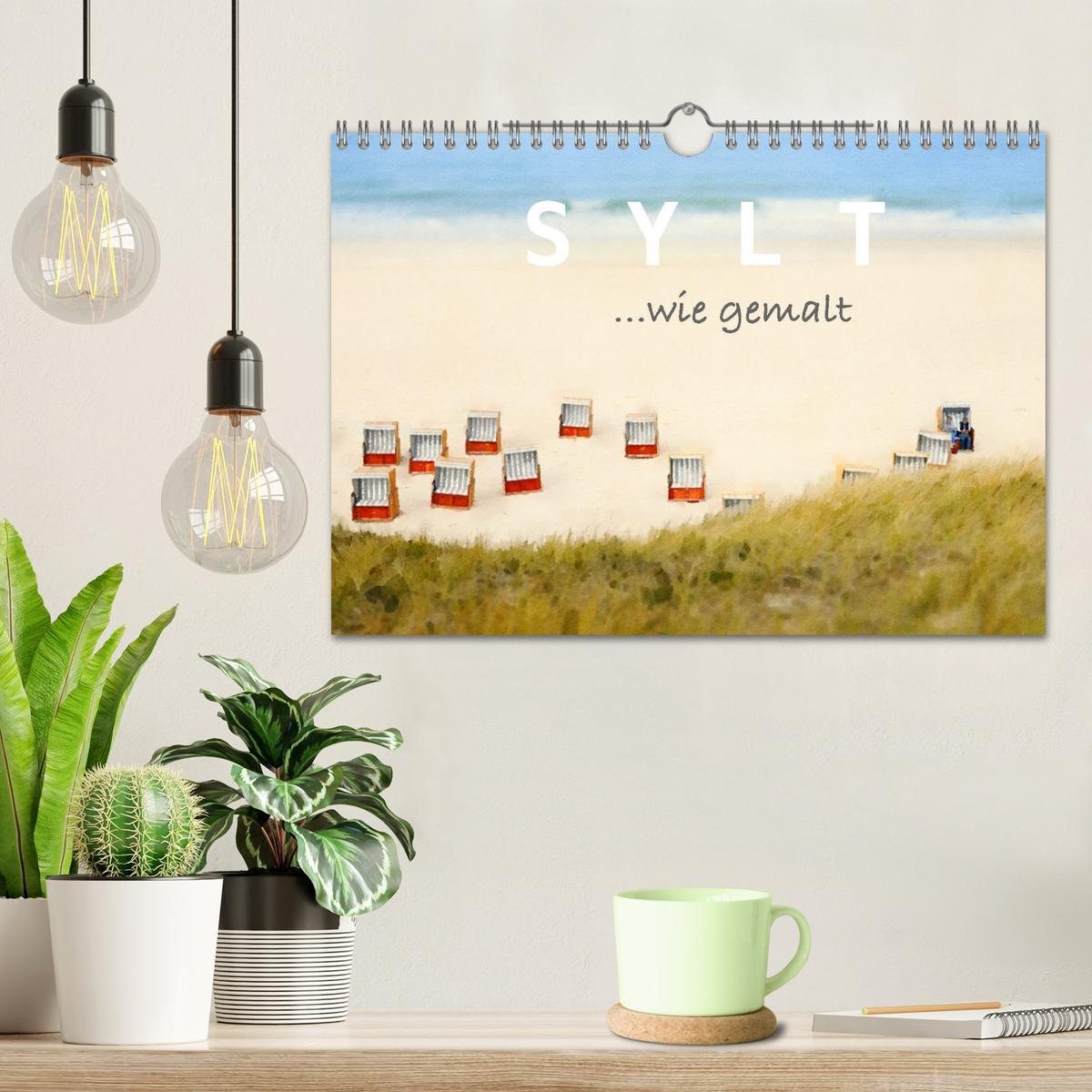 Bild: 9783435079636 | Sylt. Wie gemalt. (Wandkalender 2025 DIN A4 quer), CALVENDO...