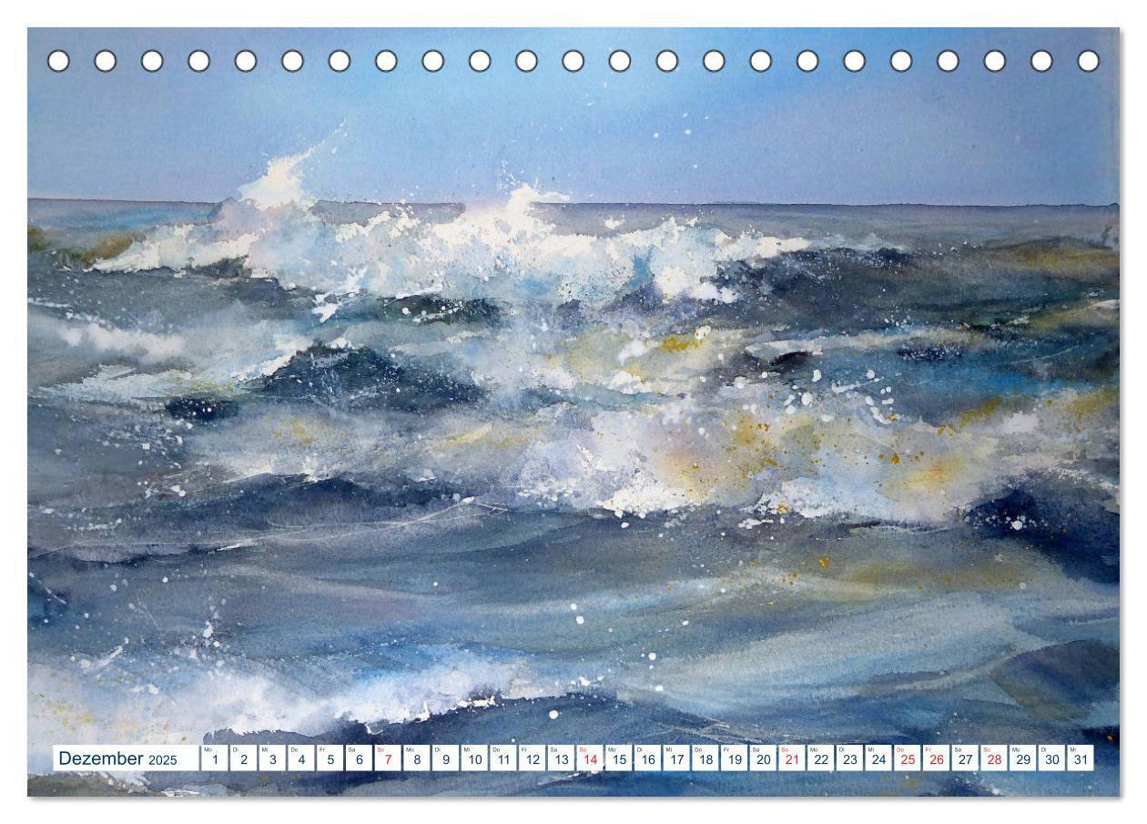 Bild: 9783435165469 | Nordseeaquarelle (Tischkalender 2025 DIN A5 quer), CALVENDO...