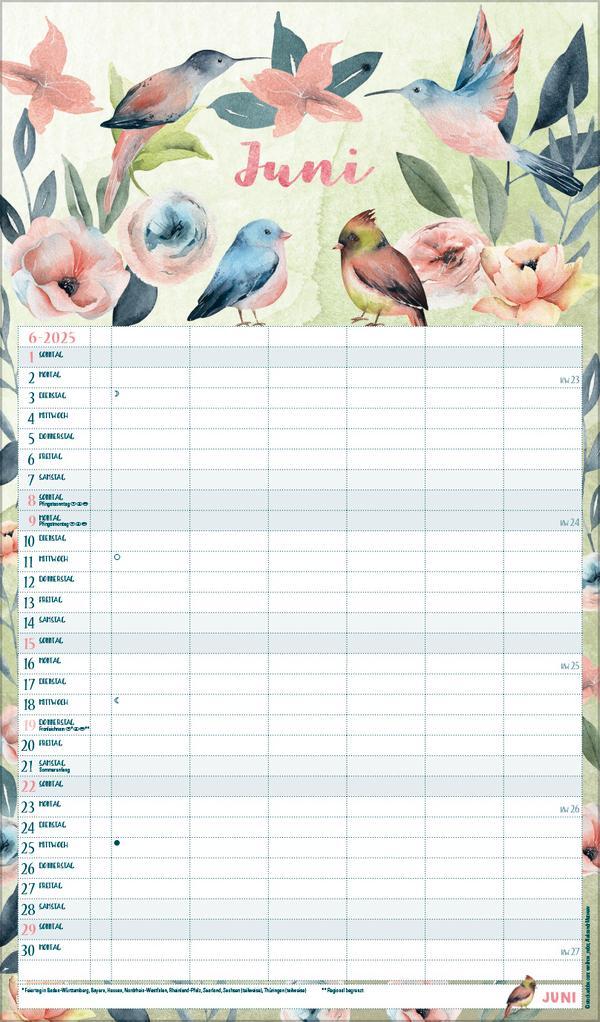 Bild: 9783731877127 | Familienplaner Aquarell 2025 | Verlag Korsch | Kalender | 14 S. | 2026