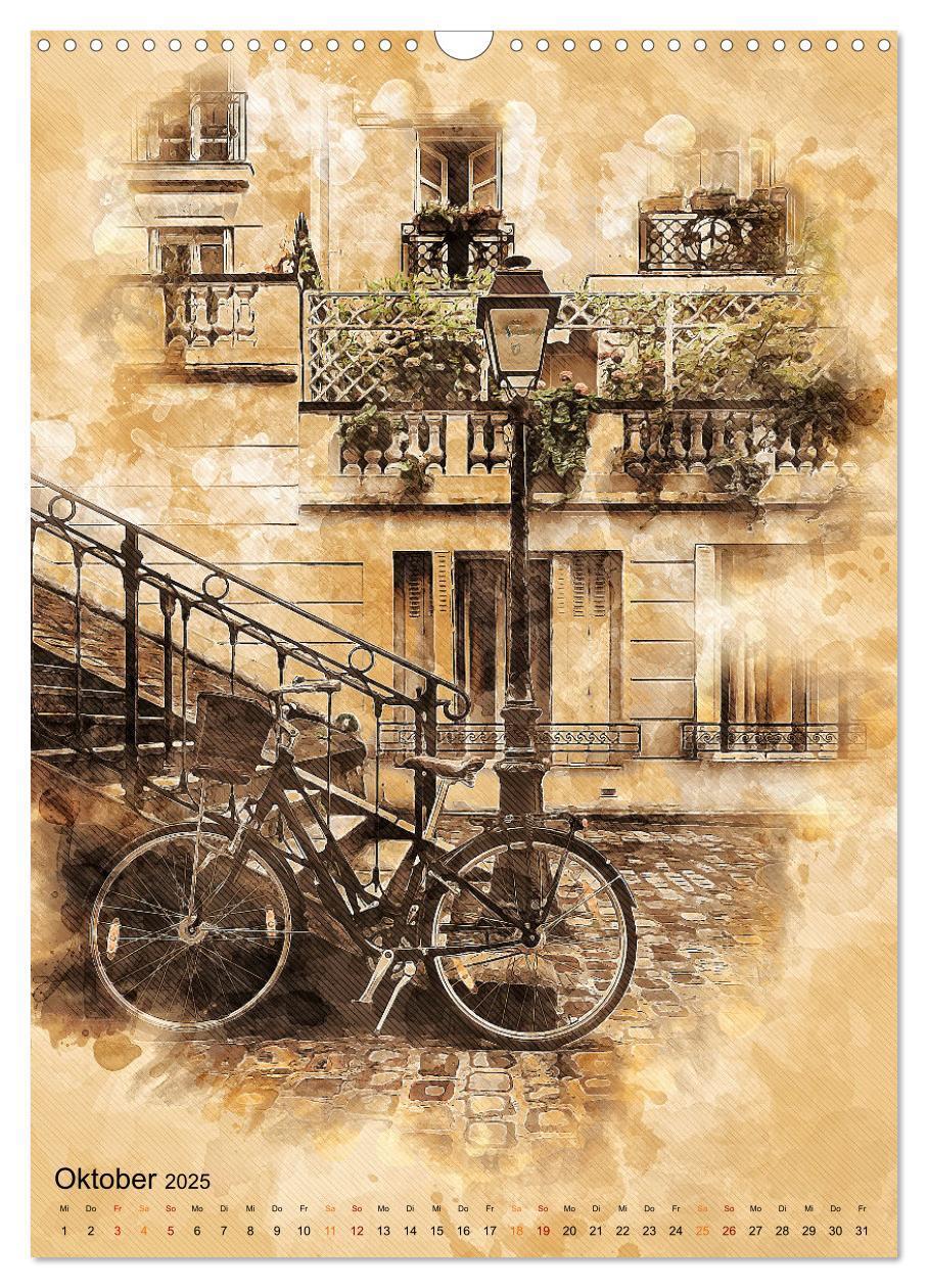 Bild: 9783435930340 | Fahrrad - Retro-Kalender (Wandkalender 2025 DIN A3 hoch), CALVENDO...