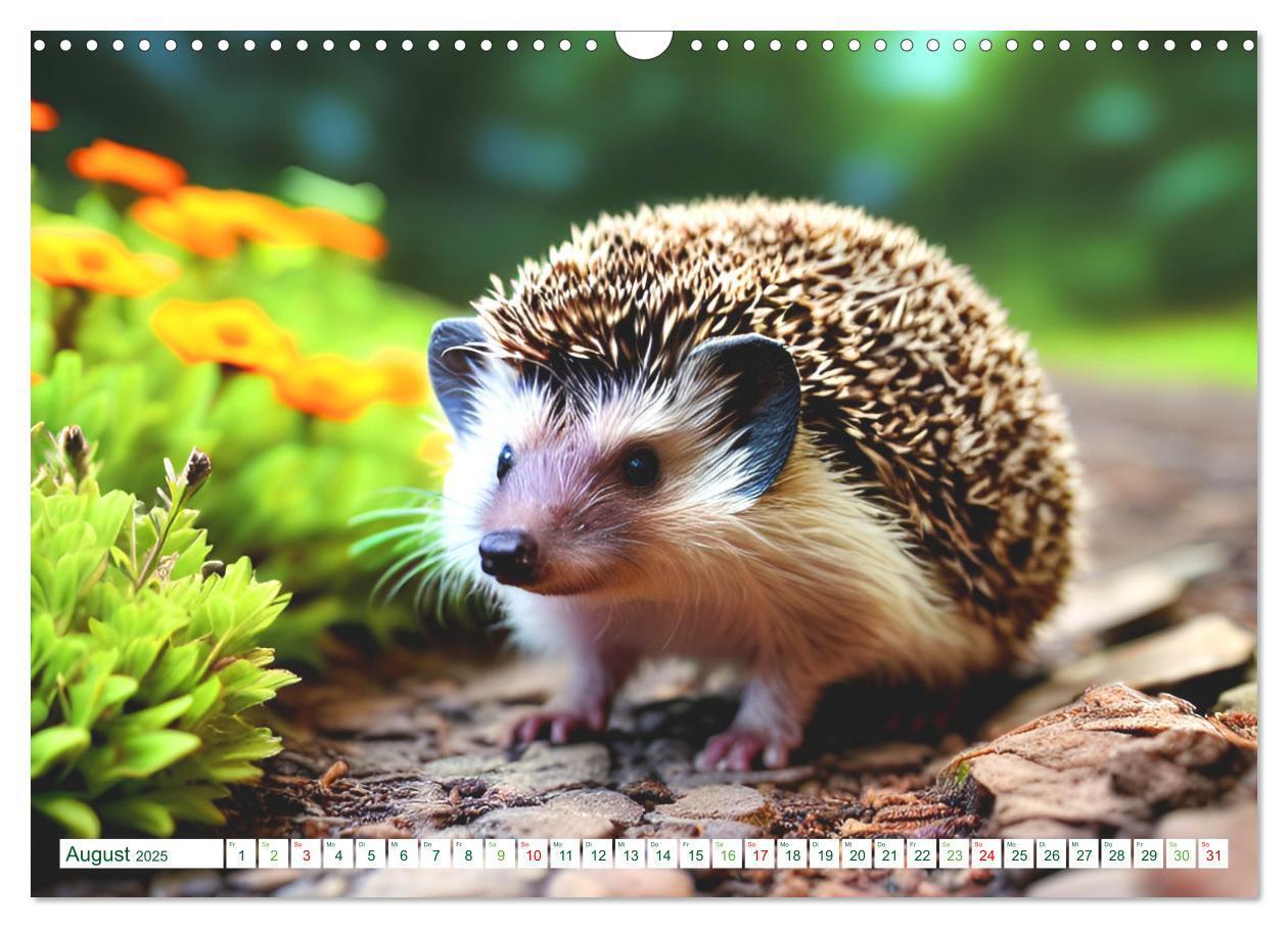 Bild: 9783383868726 | Niedliche Igel (Wandkalender 2025 DIN A3 quer), CALVENDO...