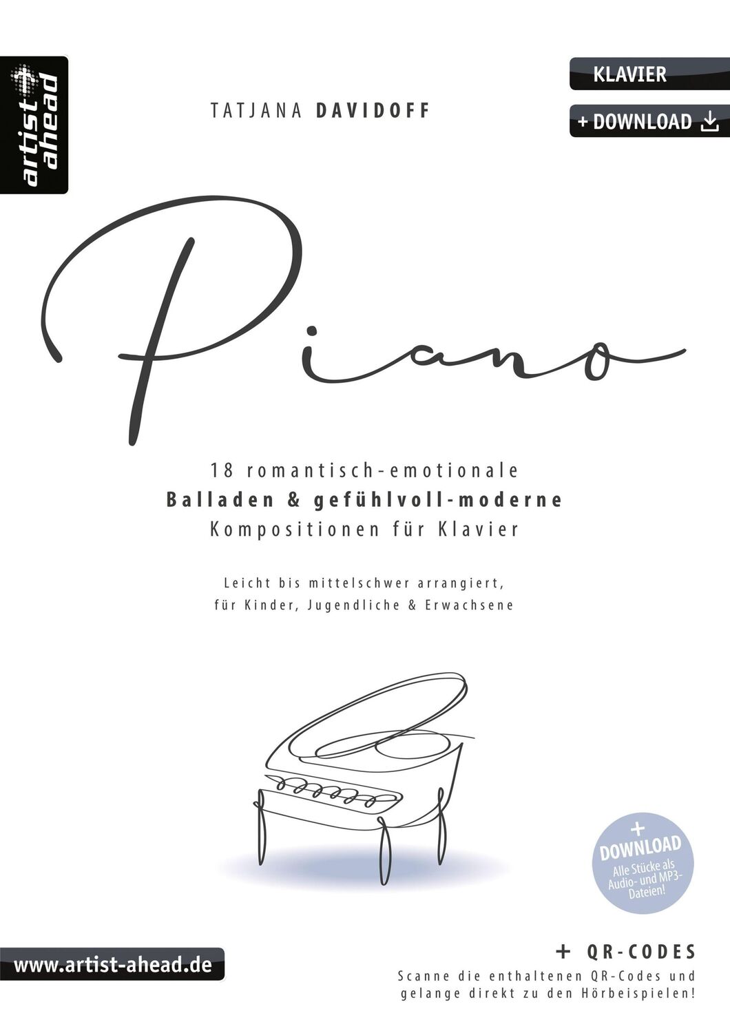 Cover: 9783866421905 | Piano | Tatjana Davidoff | Broschüre | Buch &amp; Download | 52 S. | 2021