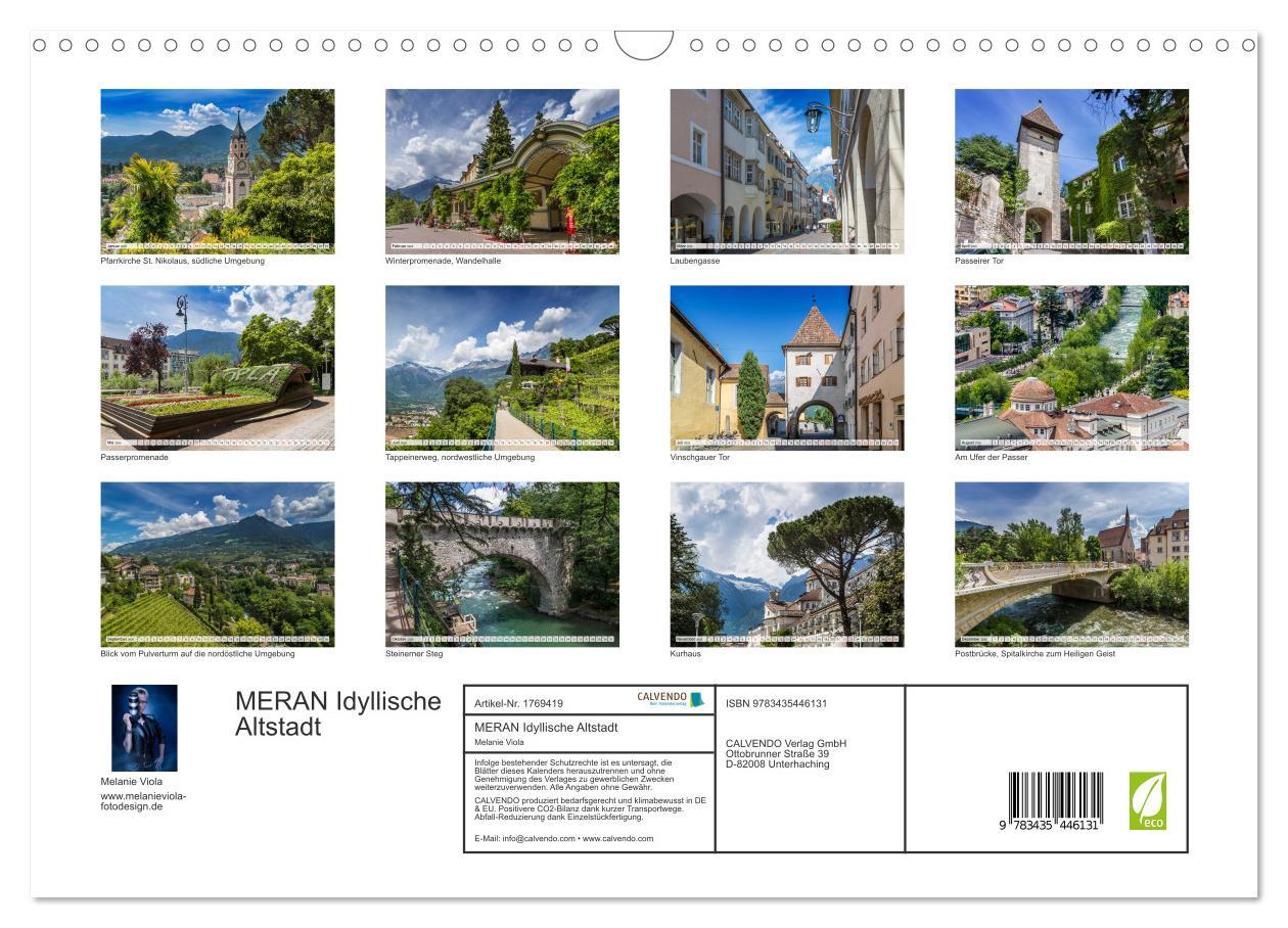 Bild: 9783435446131 | MERAN Idyllische Altstadt (Wandkalender 2025 DIN A3 quer), CALVENDO...