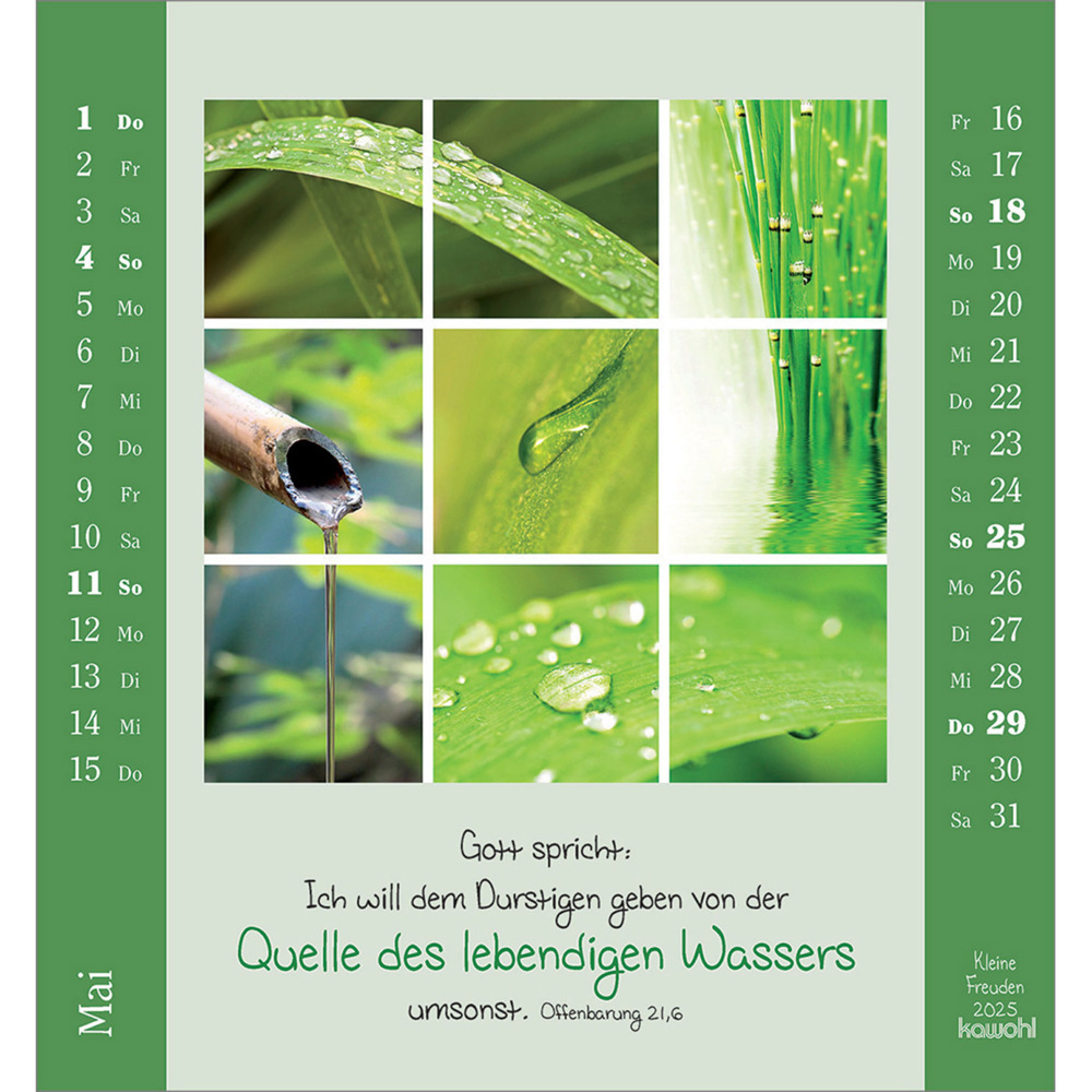 Bild: 9783754881453 | Kleine Freuden 2025 | Aufstell-Kalender mit Bildcollagen | Kalender