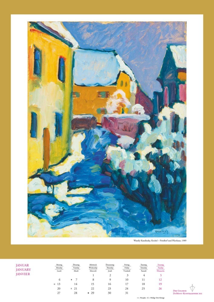 Bild: 4250809652955 | DUMONT - Der Goldene Kunstkalender 2025 Wandkalender, 29,7x42cm,...