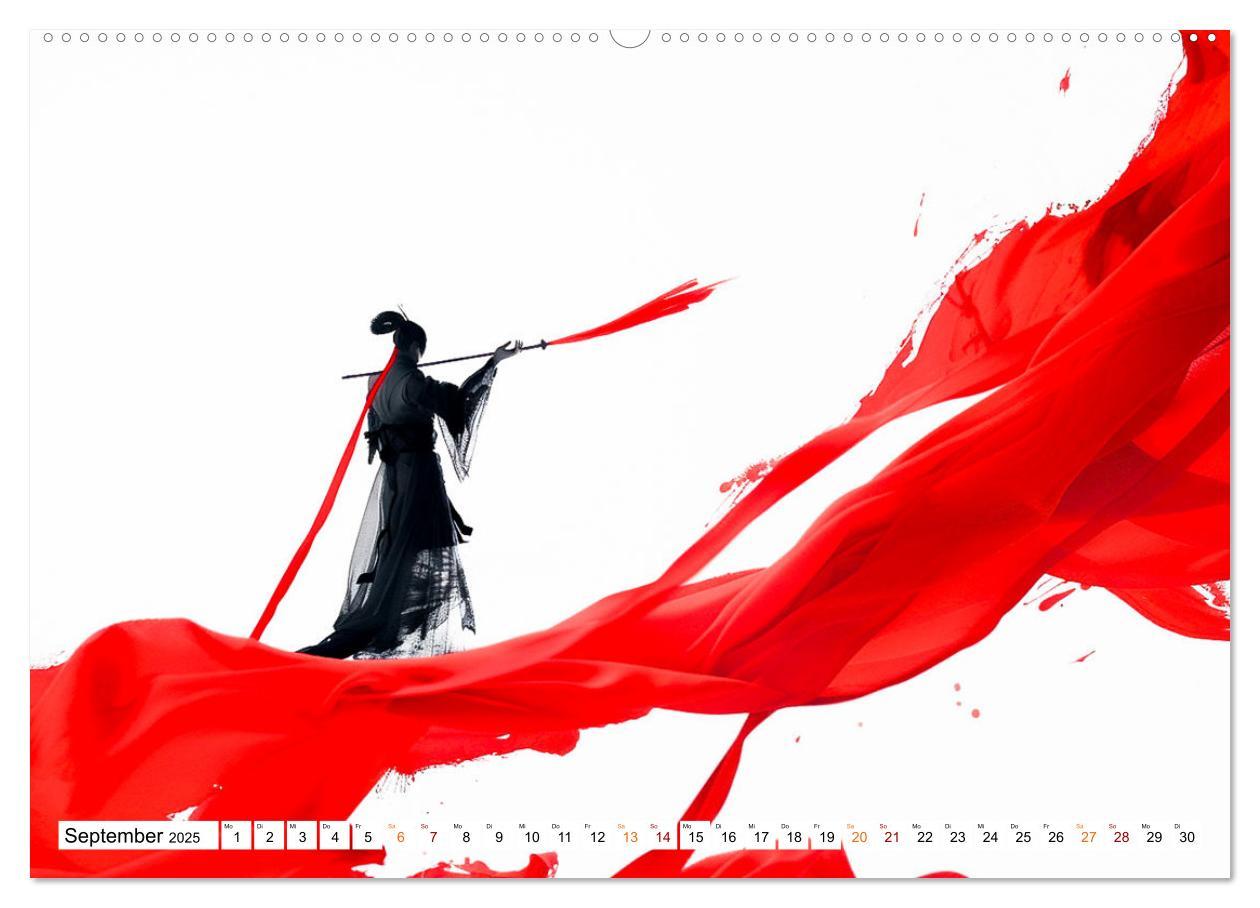 Bild: 9783383802089 | Samurai Illustrationen (Wandkalender 2025 DIN A2 quer), CALVENDO...