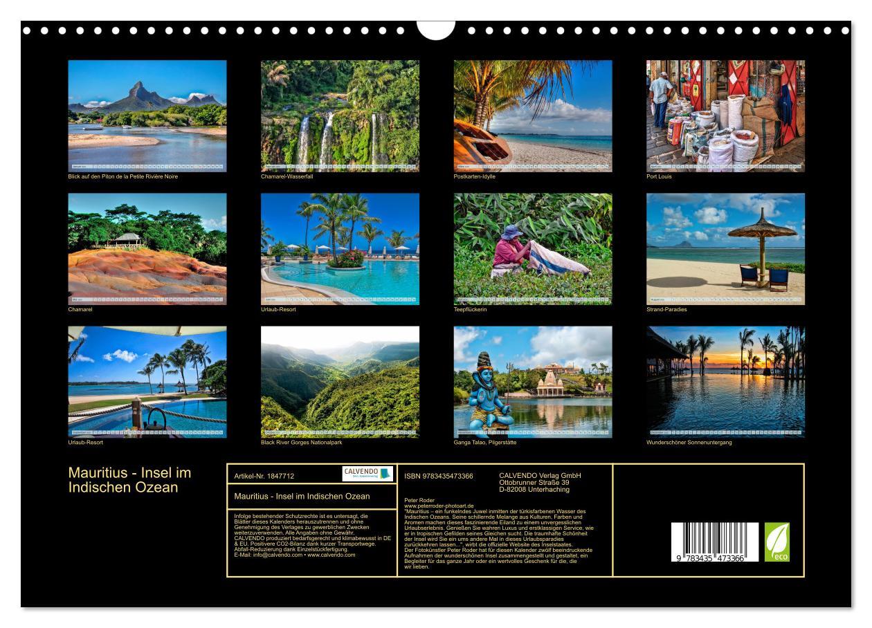 Bild: 9783435473366 | Mauritius - Insel im Indischen Ozean (Wandkalender 2025 DIN A3...