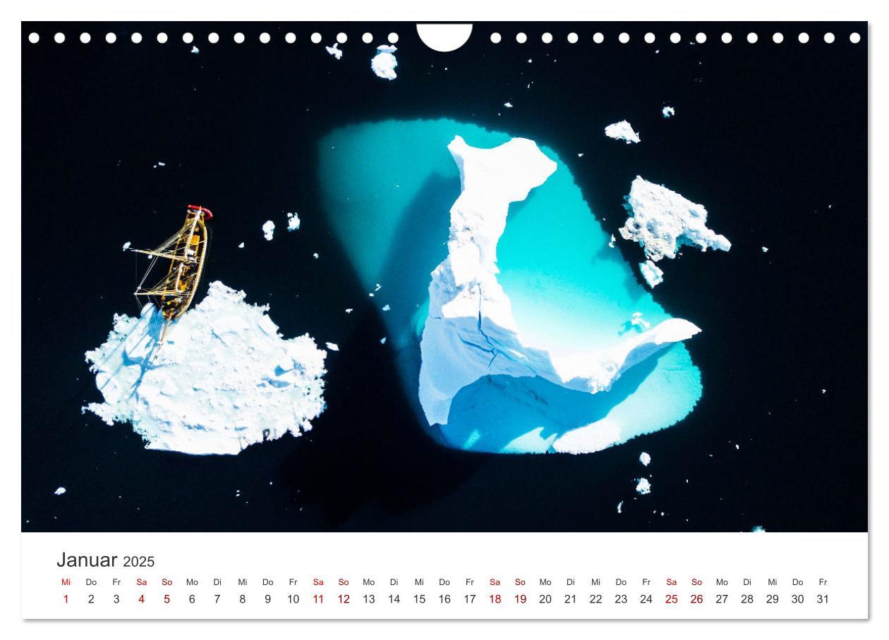 Bild: 9783435008568 | Zwischen den Eisbergen in Grönland (Wandkalender 2025 DIN A4 quer),...