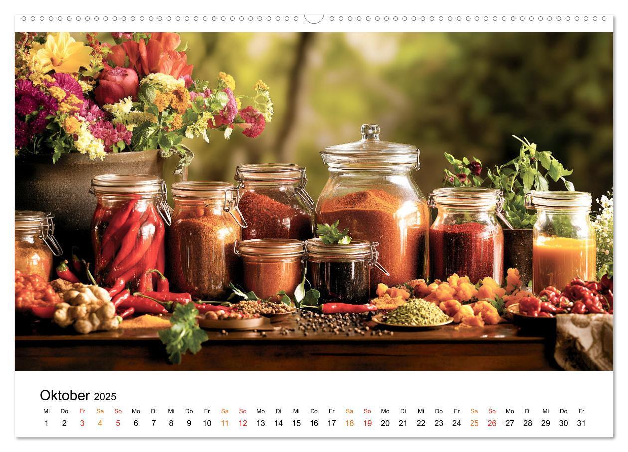 Bild: 9783457235539 | Küchenkalender Glaswerk (Wandkalender 2025 DIN A2 quer), CALVENDO...