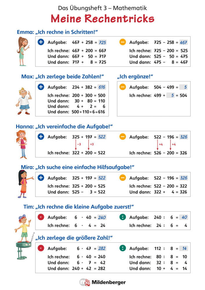 Cover: 9783619357567 | Das Übungsheft Mathematik 3 - Poster Meine Rechentricks | Deutsch