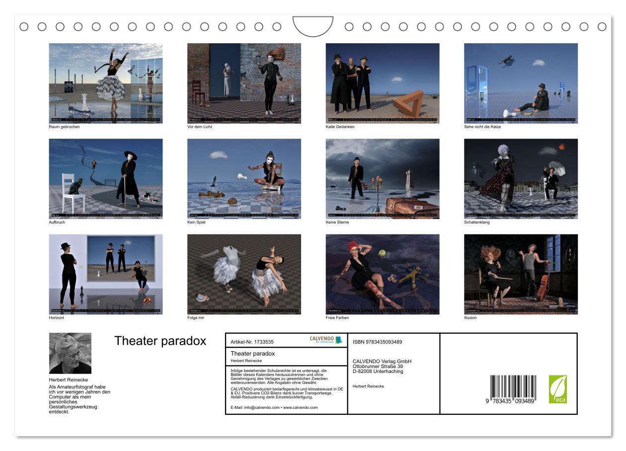 Bild: 9783435093489 | Theater paradox (Wandkalender 2025 DIN A4 quer), CALVENDO...