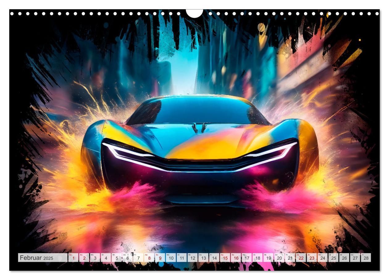 Bild: 9783383860805 | Coole KI-generierte SPORTWAGEN (Wandkalender 2025 DIN A3 quer),...