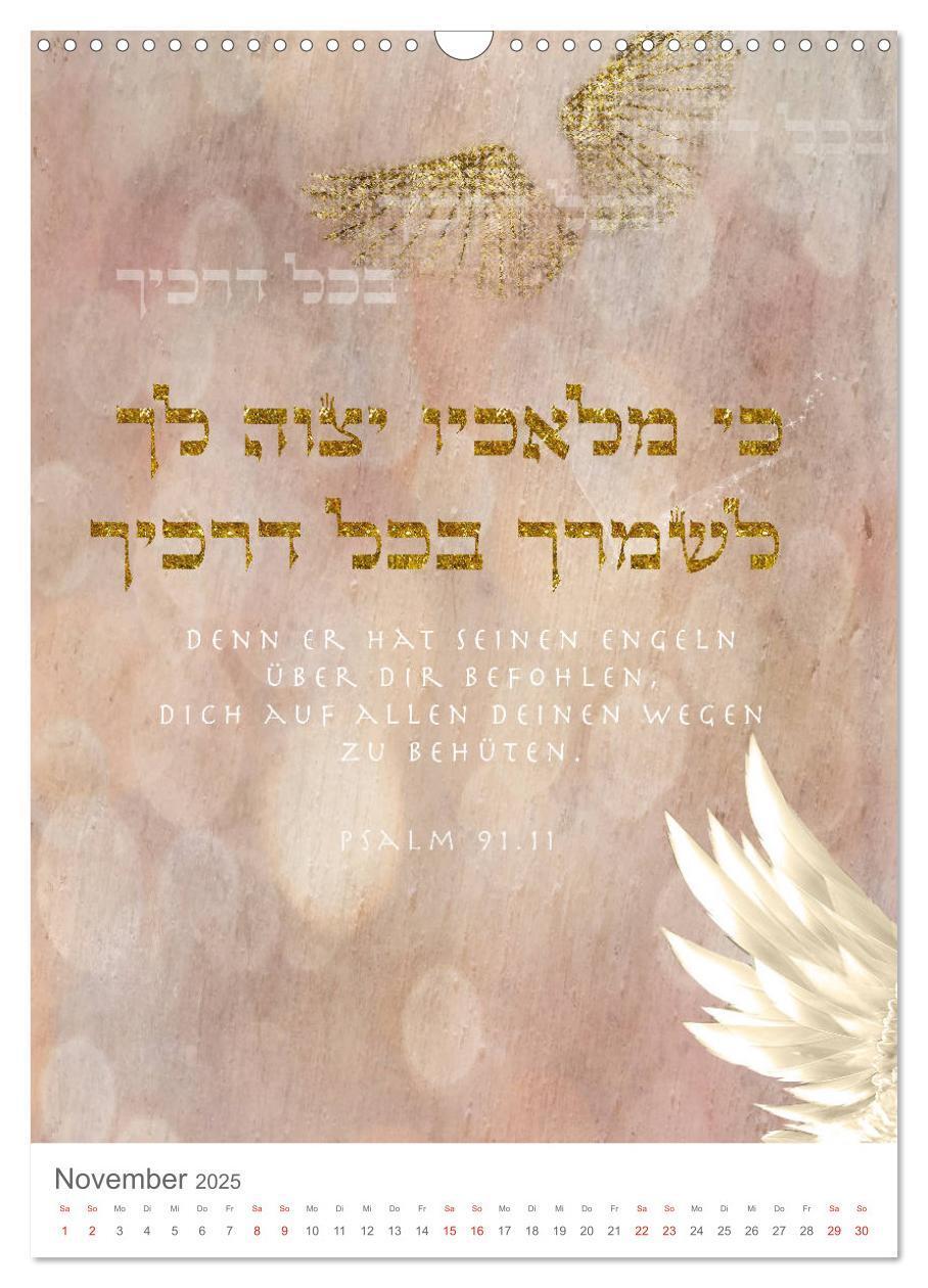 Bild: 9783435979080 | Psalmen Tehilim Hebräisch - Deutsch (Wandkalender 2025 DIN A3...