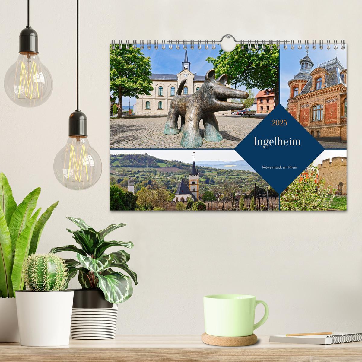 Bild: 9783435640256 | Ingelheim - Rotweinstadt am Rhein (Wandkalender 2025 DIN A4 quer),...