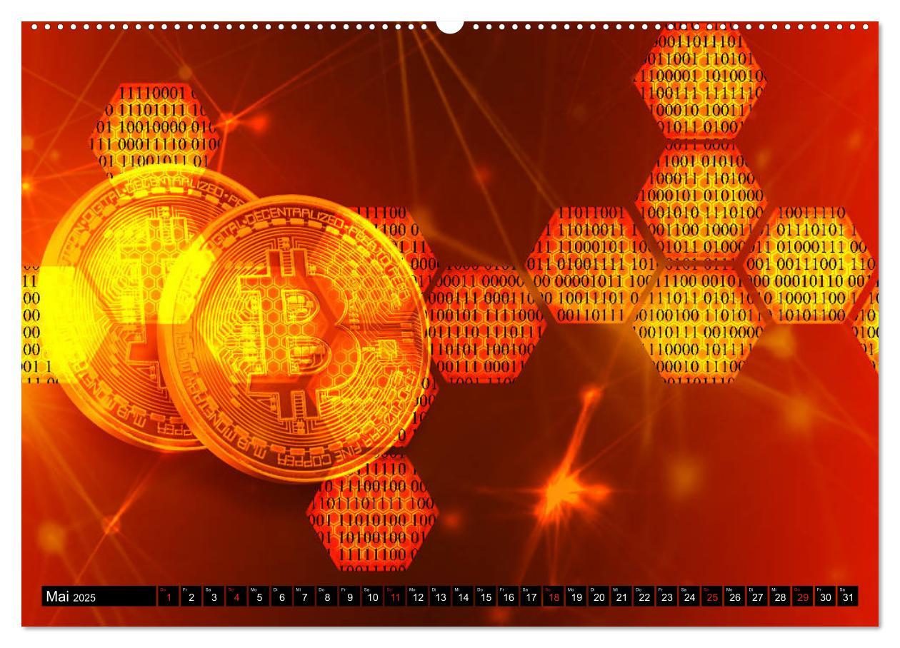 Bild: 9783435310197 | Bitcoins (hochwertiger Premium Wandkalender 2025 DIN A2 quer),...