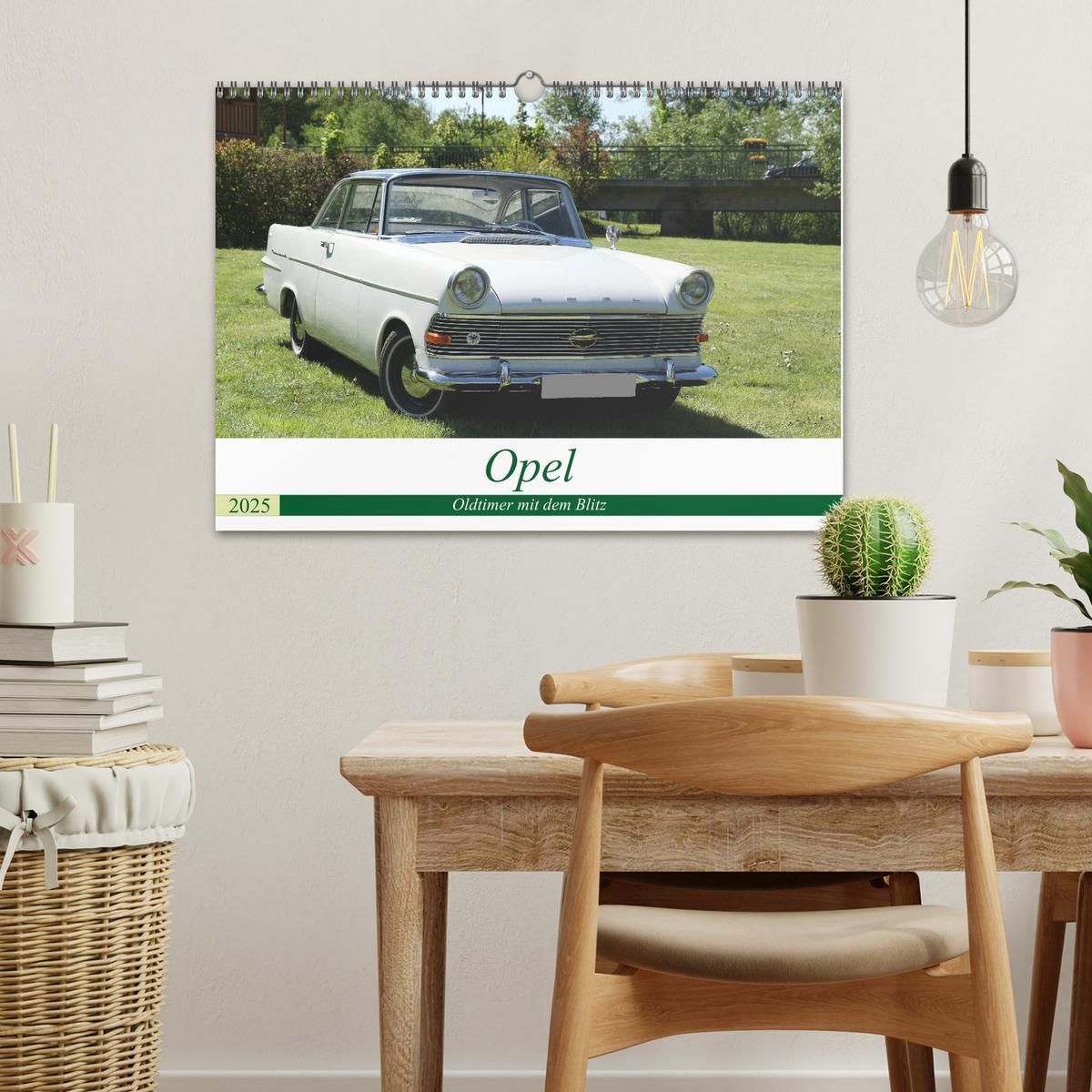 Bild: 9783435158317 | Opel Oldtimer mit dem Blitz (Wandkalender 2025 DIN A3 quer),...