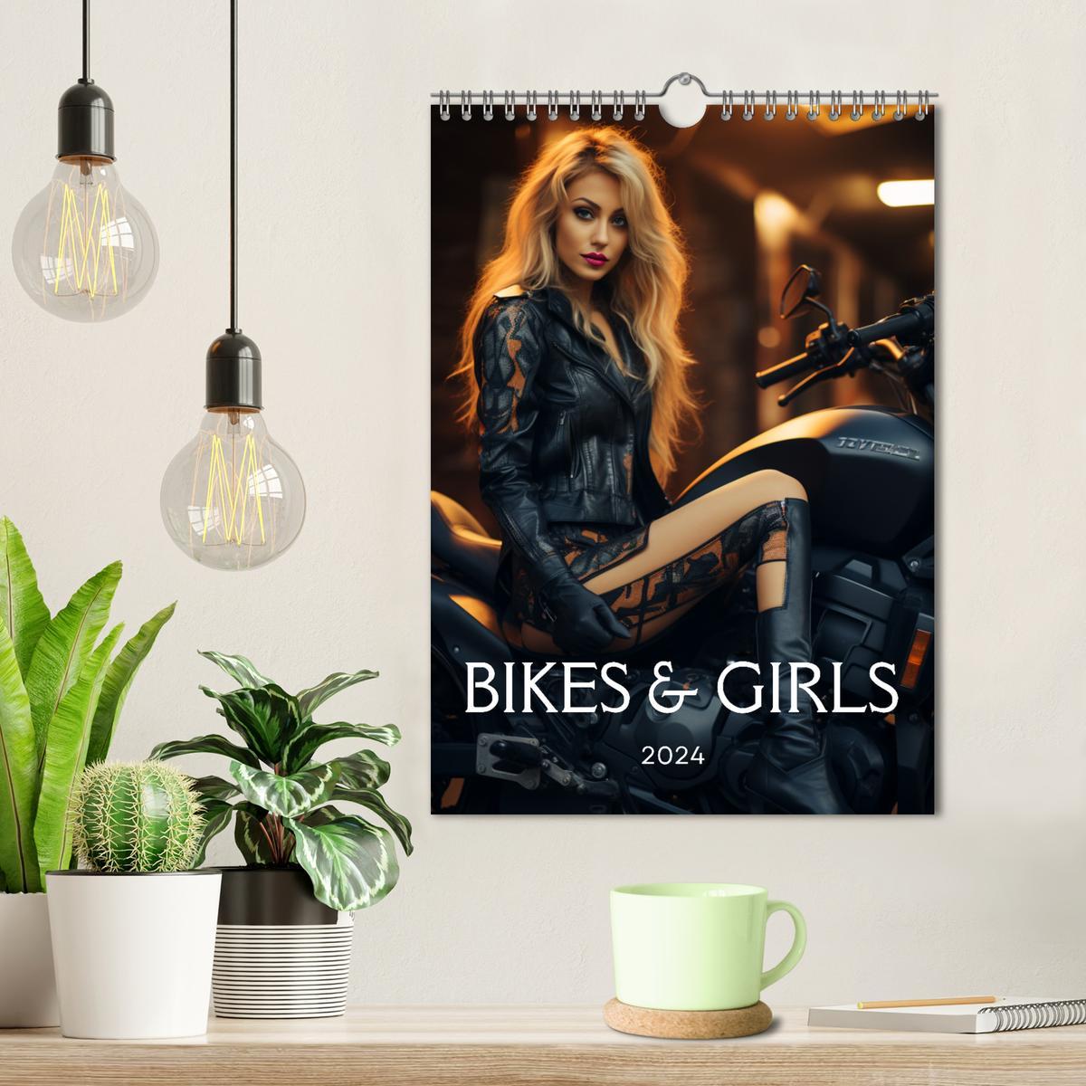 Bild: 9783435843855 | Bikes and Girls: Sexy Mädels auf heißen Mottorrädern (Wandkalender...