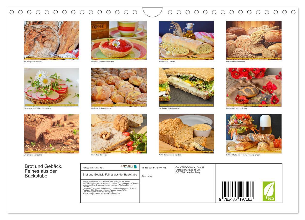 Bild: 9783435197163 | Brot und Gebäck. Feines aus der Backstube (Wandkalender 2025 DIN A4...