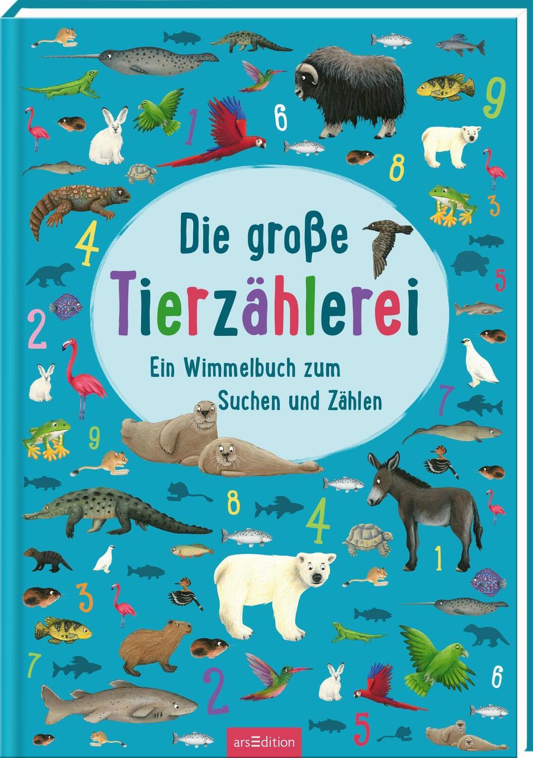 Cover: 9783845858470 | Die große Tierzählerei | Ein Wimmelbuch zum Suchen und Zählen | Buch