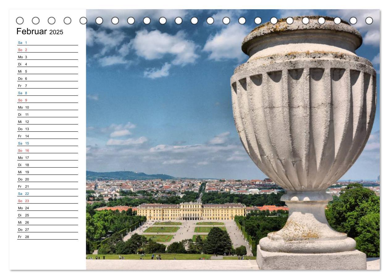 Bild: 9783435550425 | Wien - Haupstadt mit Charme (Tischkalender 2025 DIN A5 quer),...