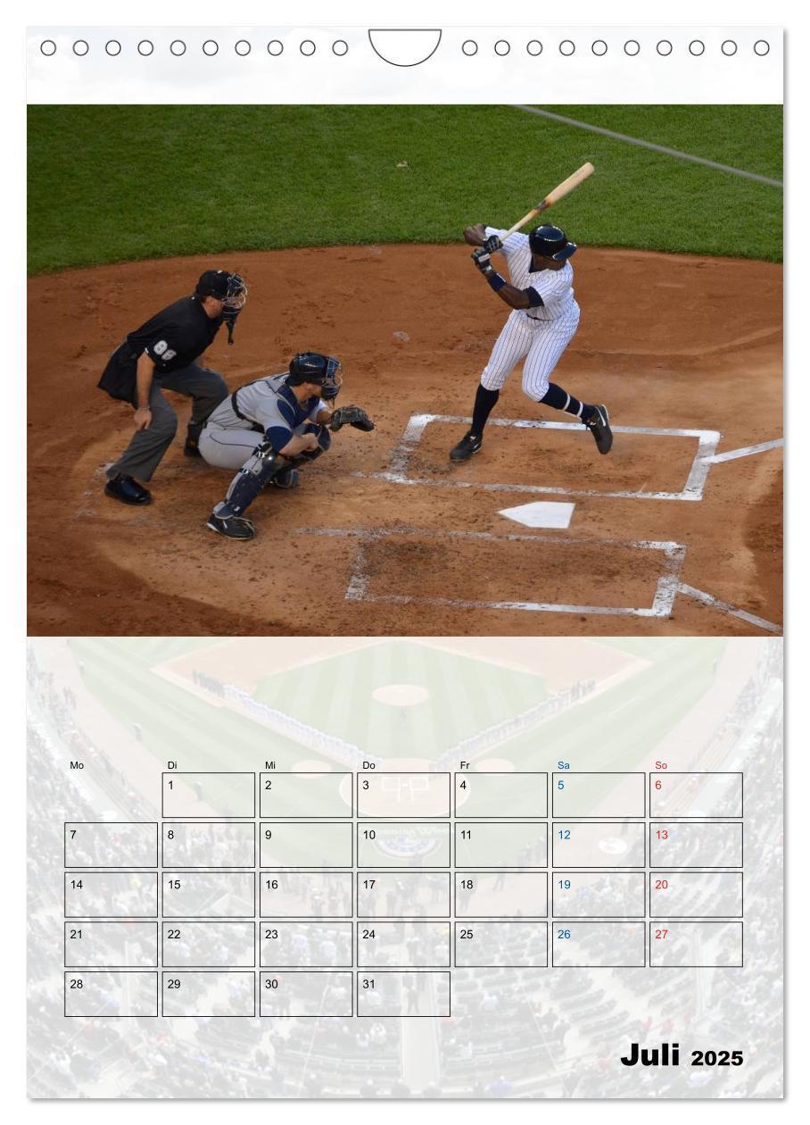 Bild: 9783457011867 | Kultsport Baseball (Wandkalender 2025 DIN A4 hoch), CALVENDO...